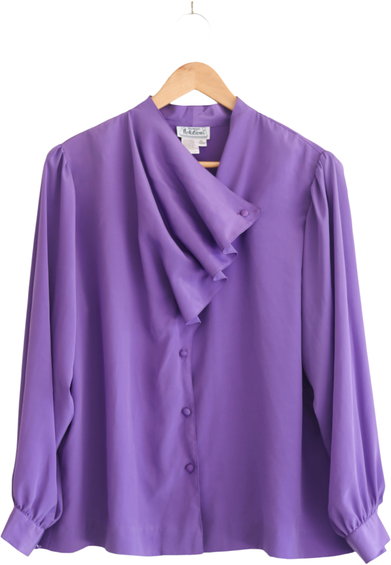 Purple Green Plaid Retro Blouse