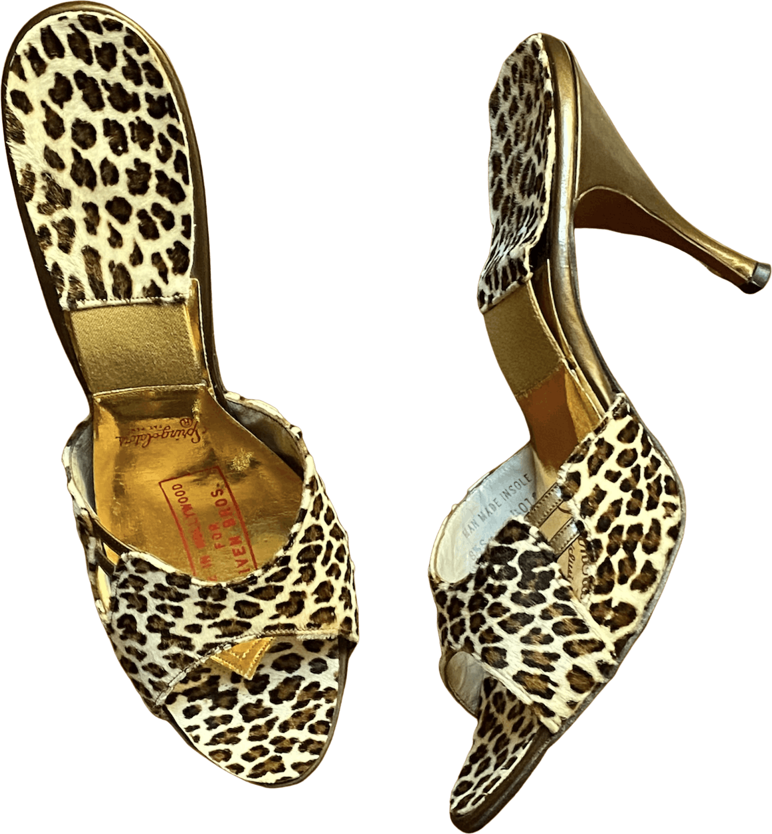 Vintage 50s Leopard Print Springolators By Made In Hollywood for Given ...