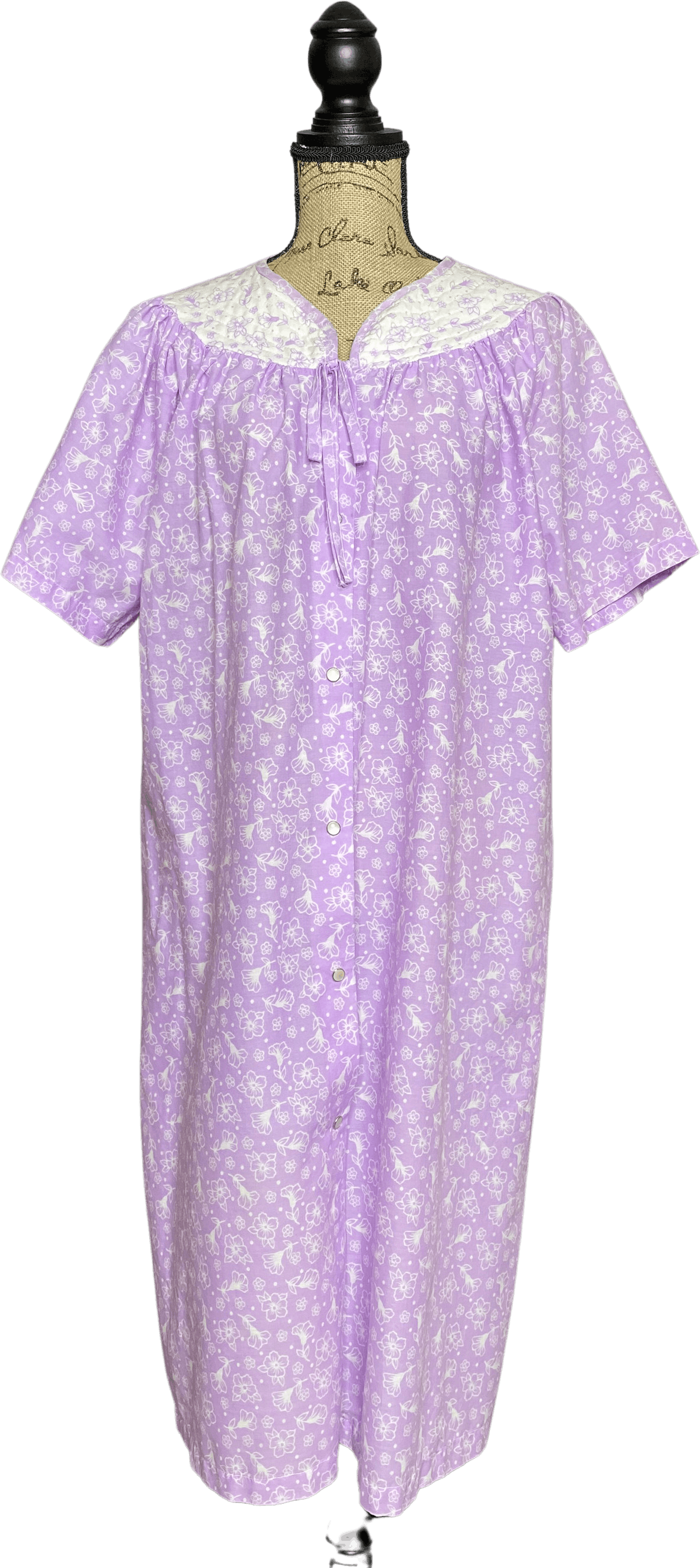 Vintage 90's Cotton Blend Floral Print Housecoat by Kelly Reed | Shop ...