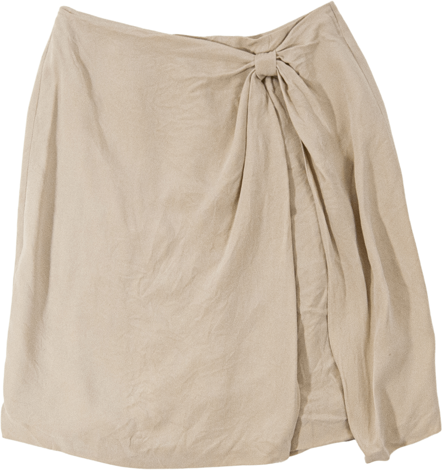 Vintage 80's/90's Beige Silk Wrap Skirt by Anne Klein Ii | Shop THRILLING