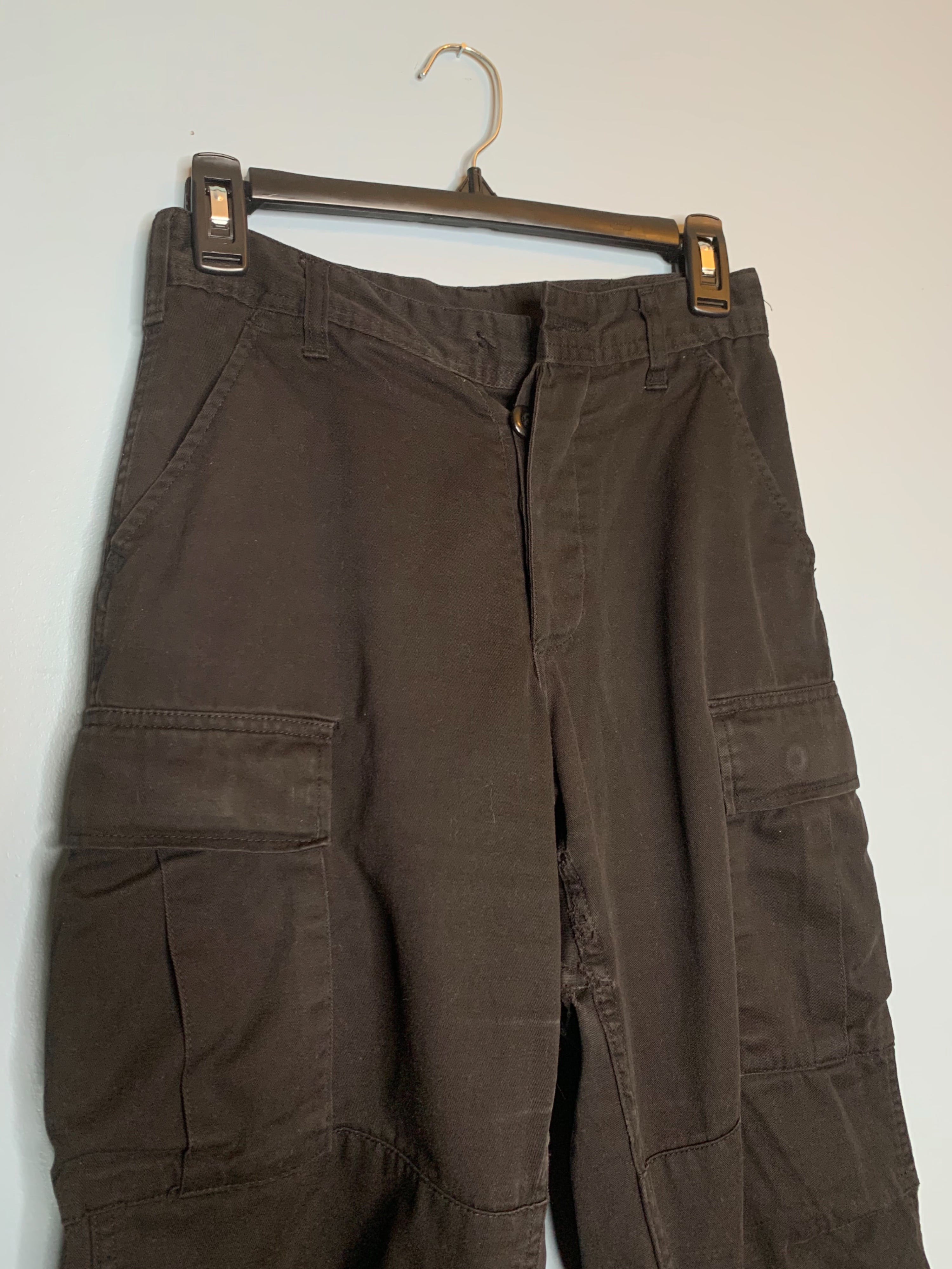 Vintage Black Tactical Button Fly Cargo Pants | Shop THRILLING