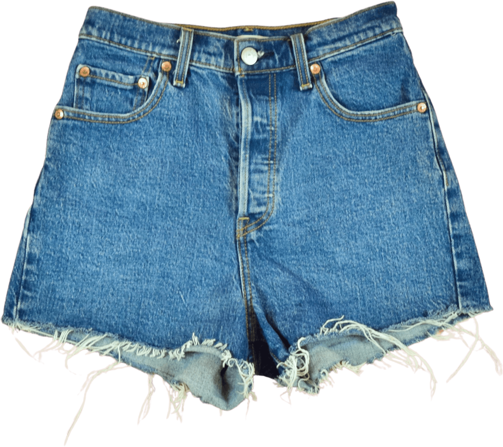 Vintage Blue Levi's Ribcage High Waisted Shorts | Shop THRILLING