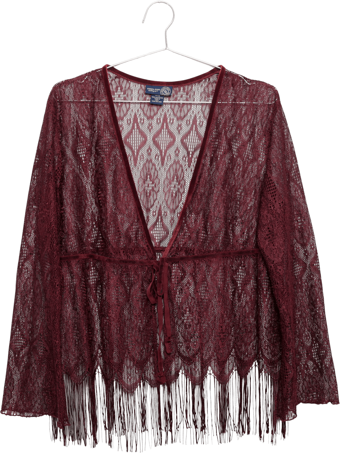 Vintage 90's Lace Wrap w Fringe Detail | Shop THRILLING
