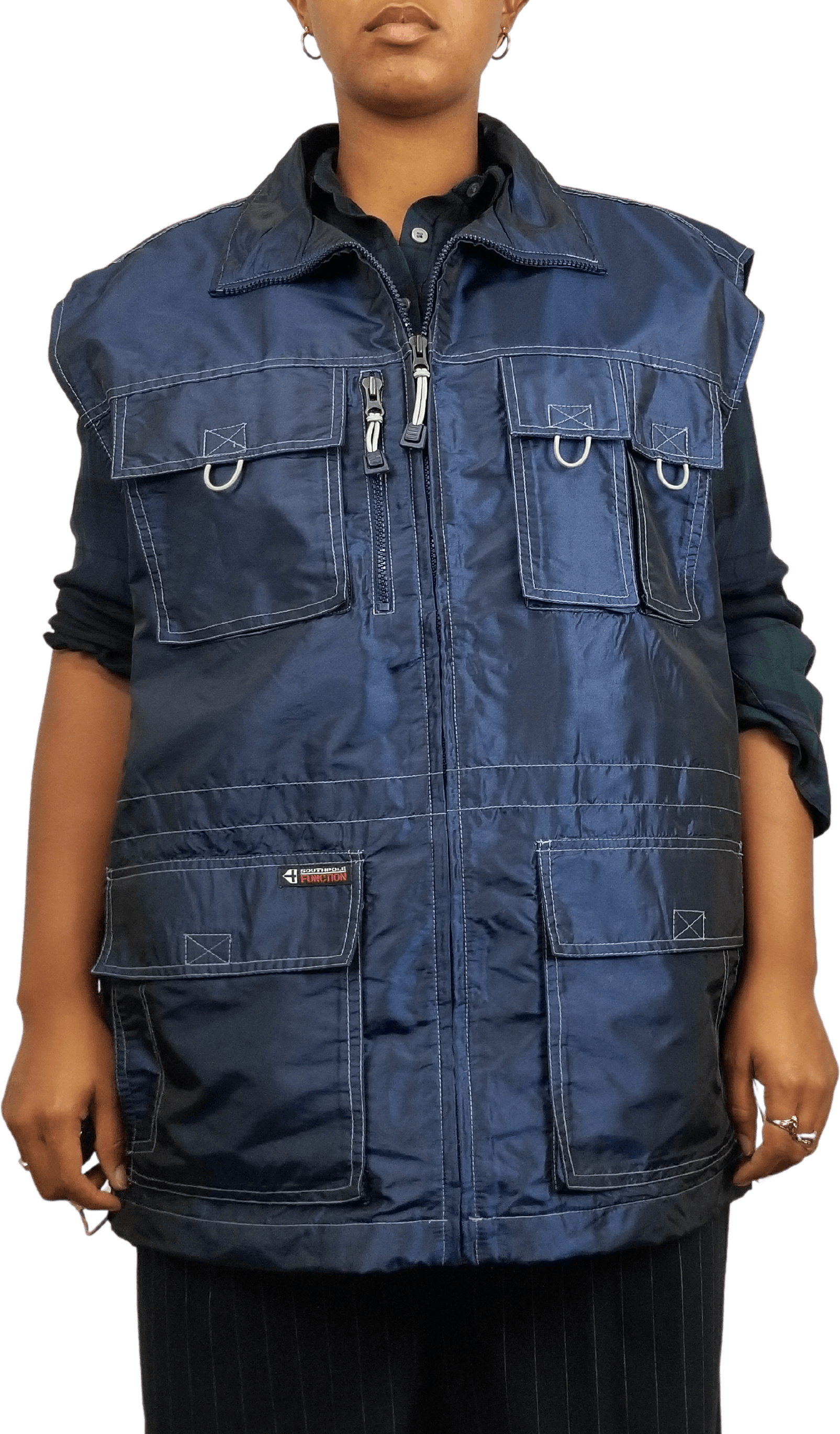 Plus Size Vintage Utility Vest by Southpole Shop THRILLING
