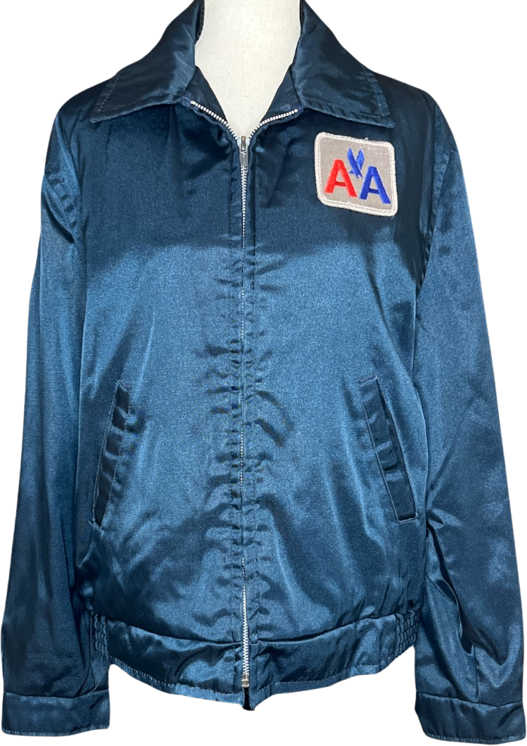 80s American Airlines Ground Crew Water Repellent Coat By Golden Fleece  Industrial Outerwear Sz M