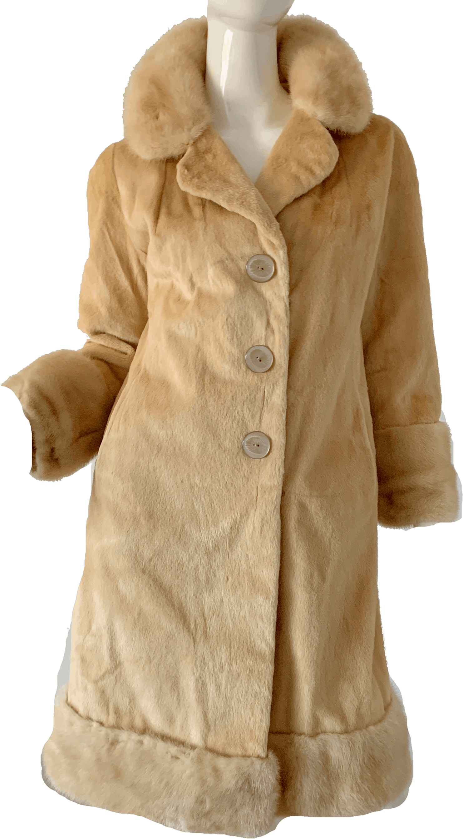 Vintage 60's Blonde Mink Mod Fur Coat by Coopchik Forrest | Shop THRILLING