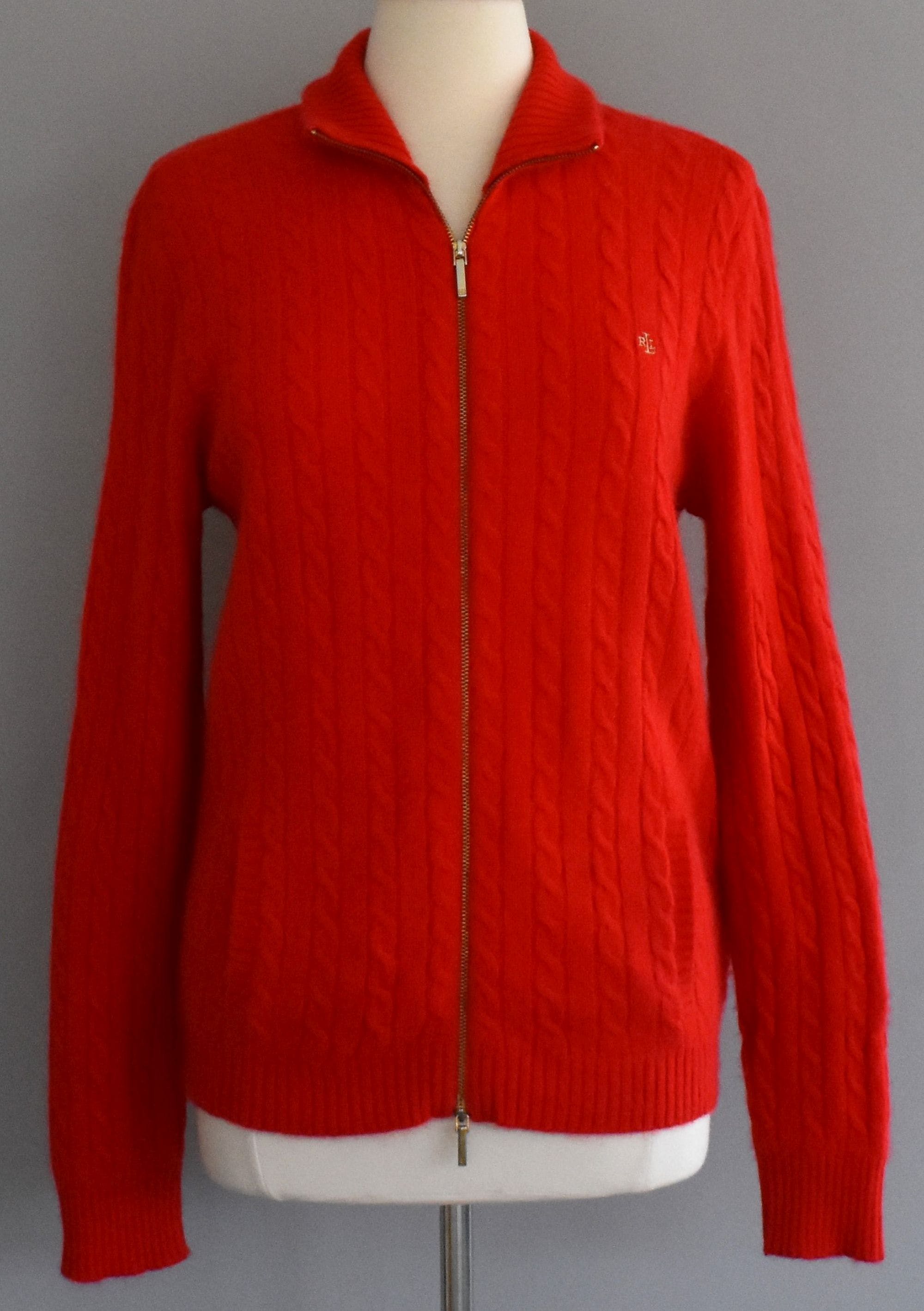 Vintage ralph lauren cable knit sweater Clearance