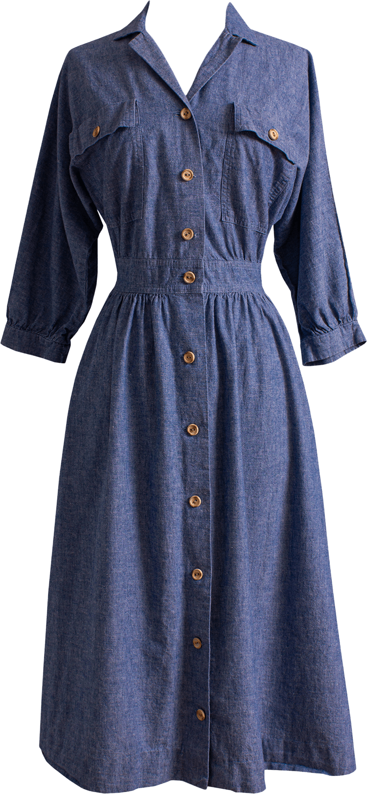 Vintage 80's Blue Chambray Shirt Dress by J. Ellis | Shop THRILLING