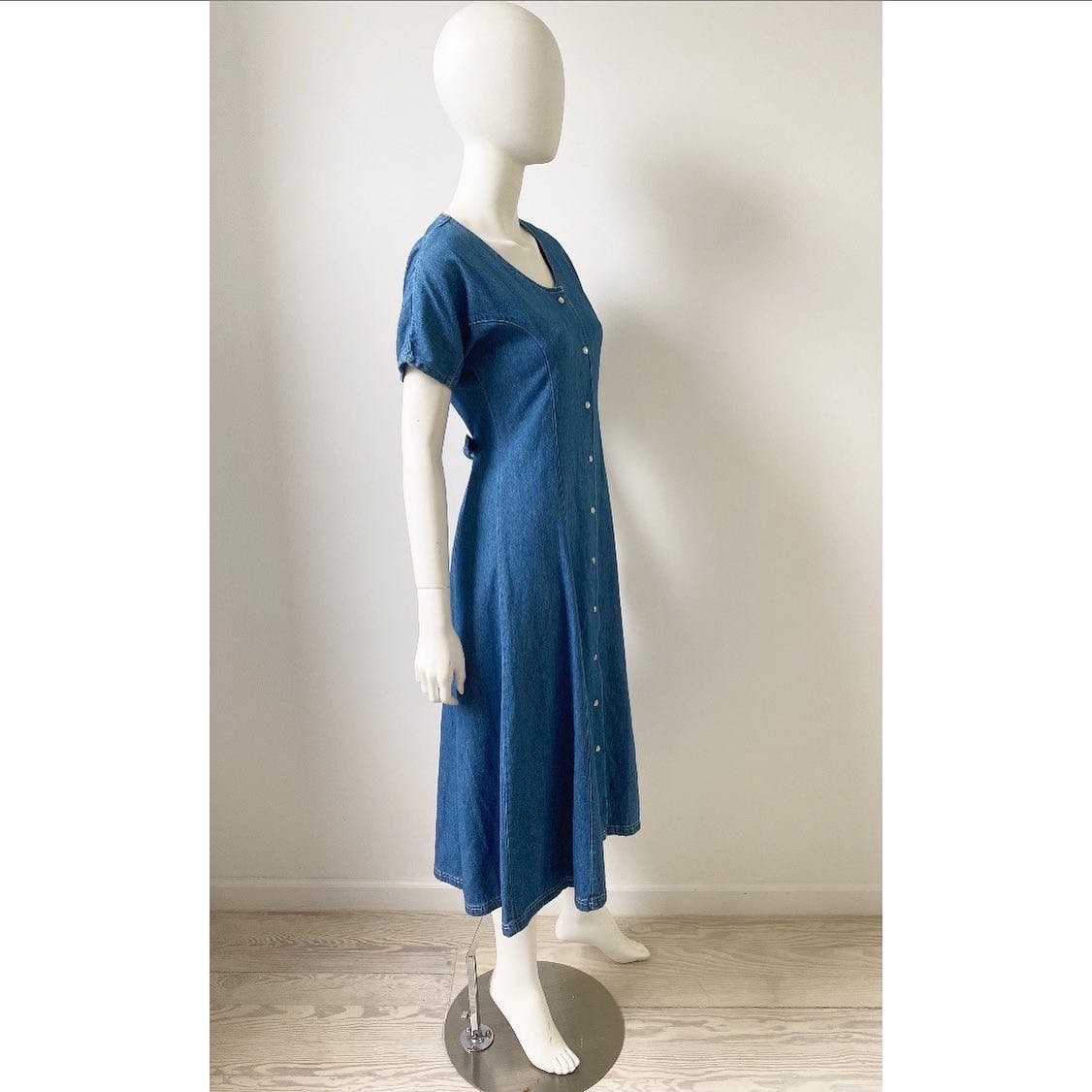 Vintage 90’s Denim Midi Dress by Fads | Shop THRILLING