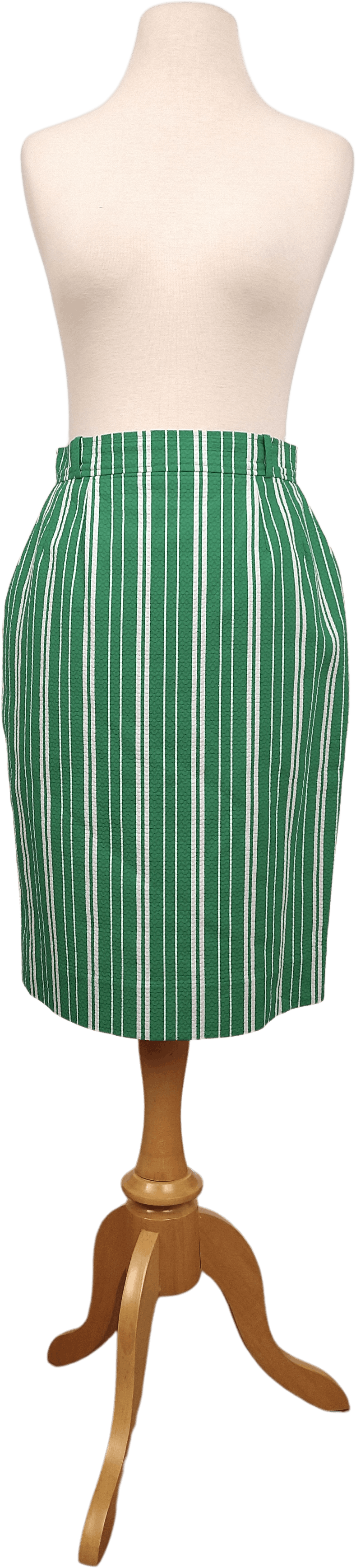 Jupe Verte Rayée New York And Company - Taille 10, Neuve Avec étiquettes, Genou