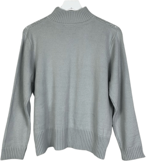 Vintage 90's Geometric Eyelet Mock Neck Sweater by Vicki Wayne | Shop ...