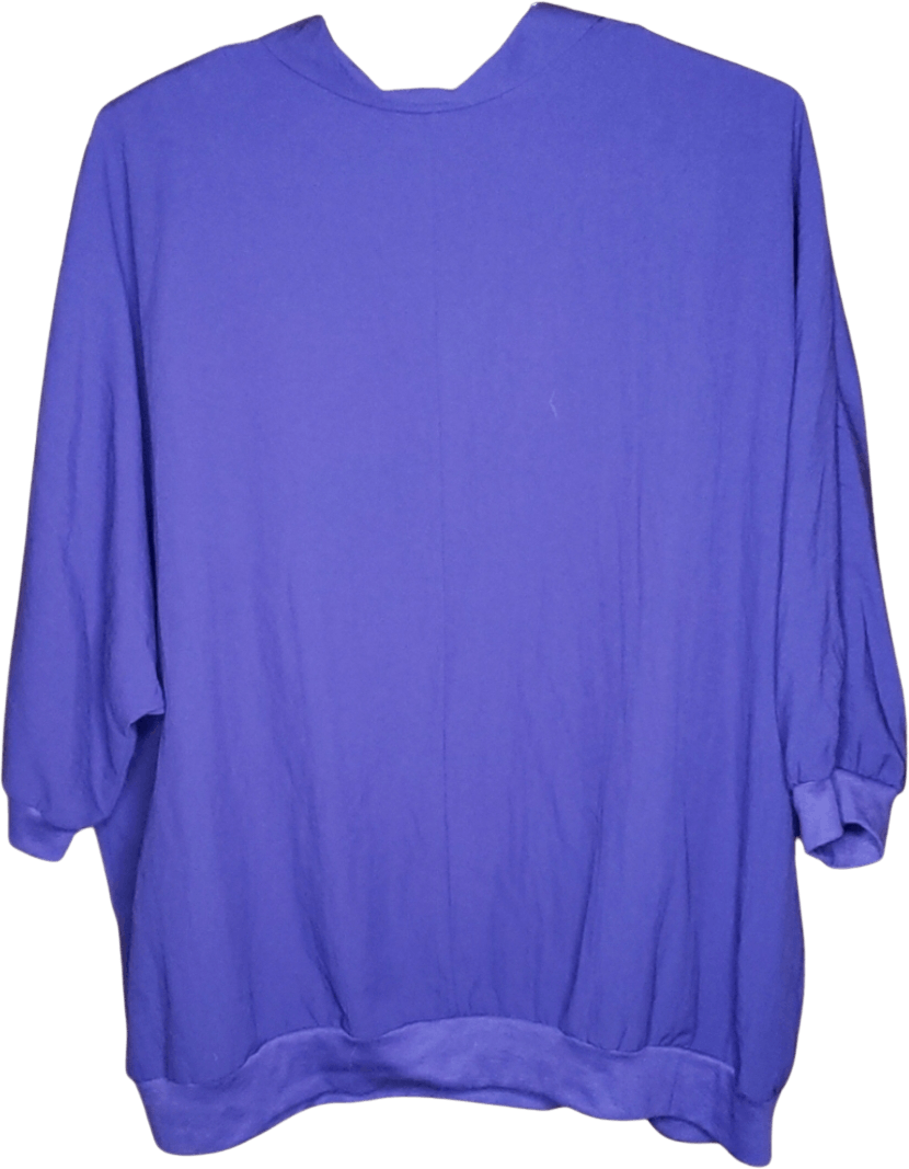 Vintage 90's Purple Celestial Polyester Pullover Top by Silver Threads ...