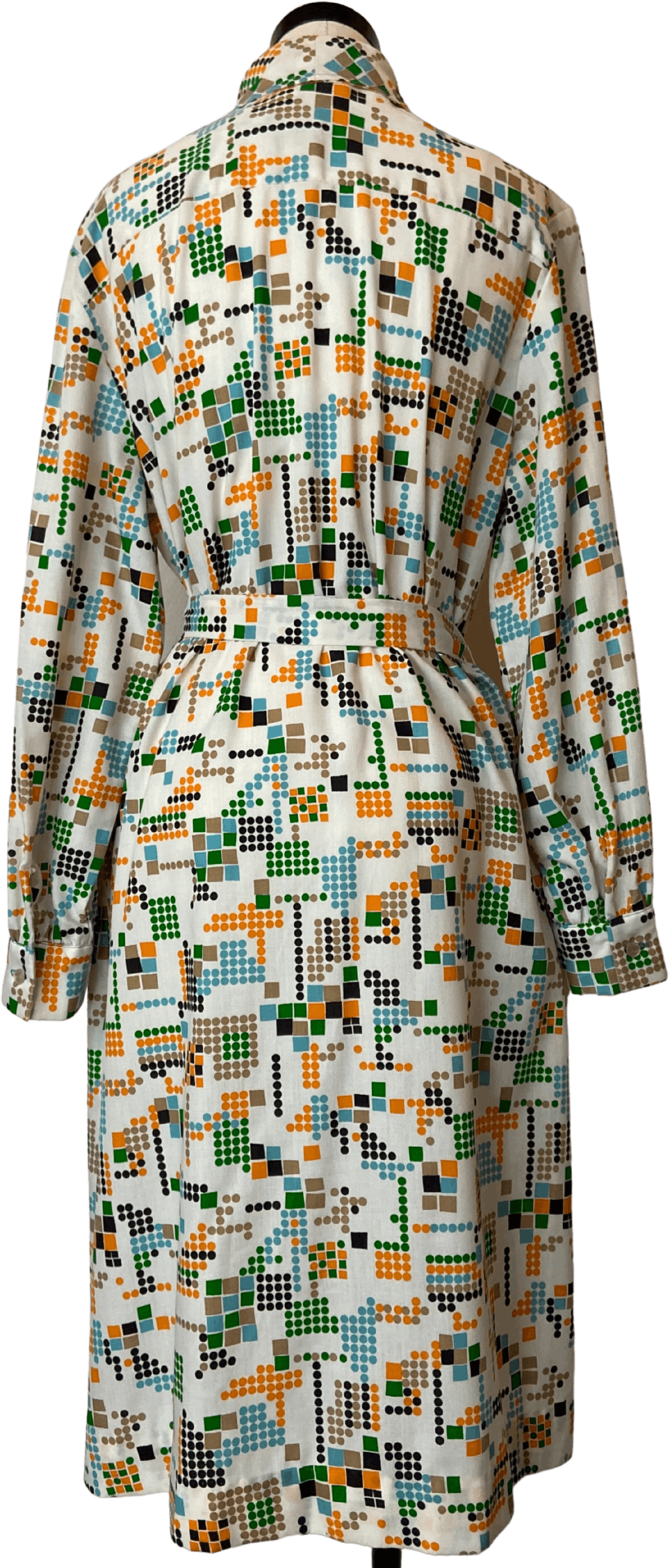 Vintage 60’s/70’s Mod Atomic Geo Print Shirt Dress by Lady Ethel | Shop ...