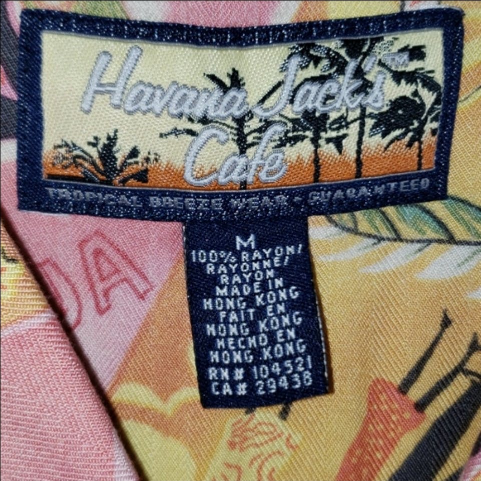 Vintage 90's Antigua Hawaiian Button Front Shirt by Havana Jack's Cafe ...
