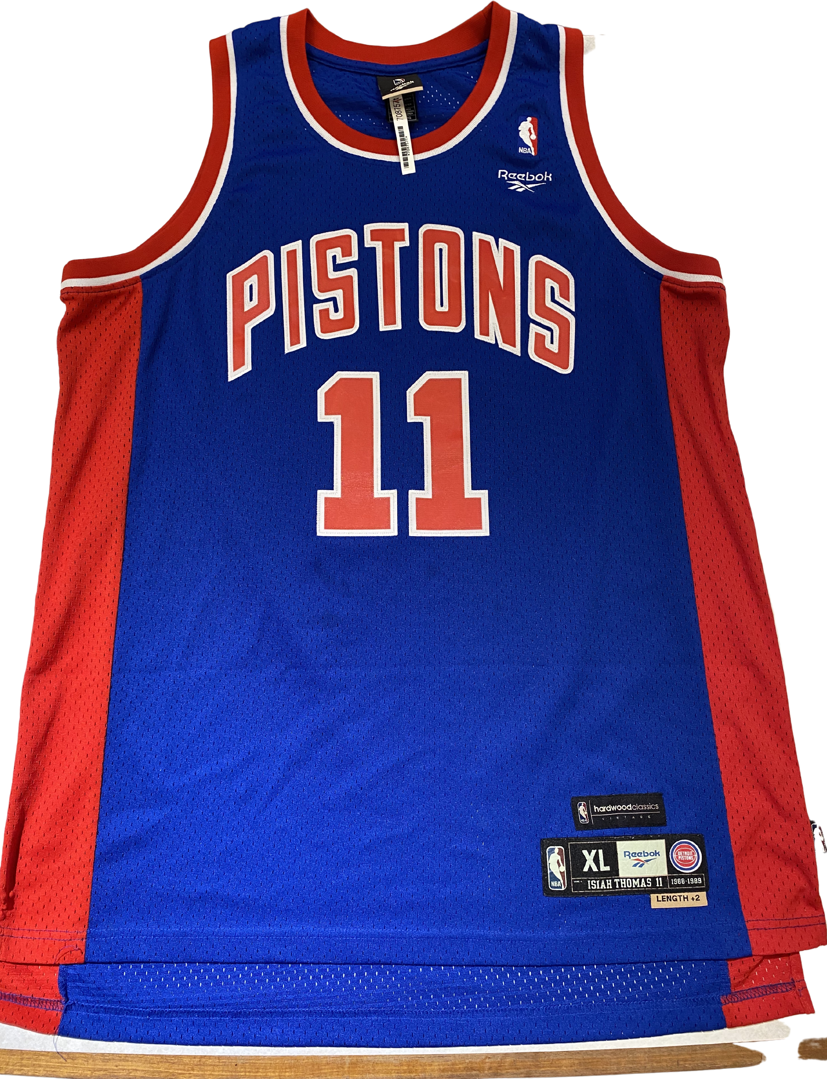 Vintage 80s 90s Isiah Thomas Pistons Throwback Jersey By Reebok