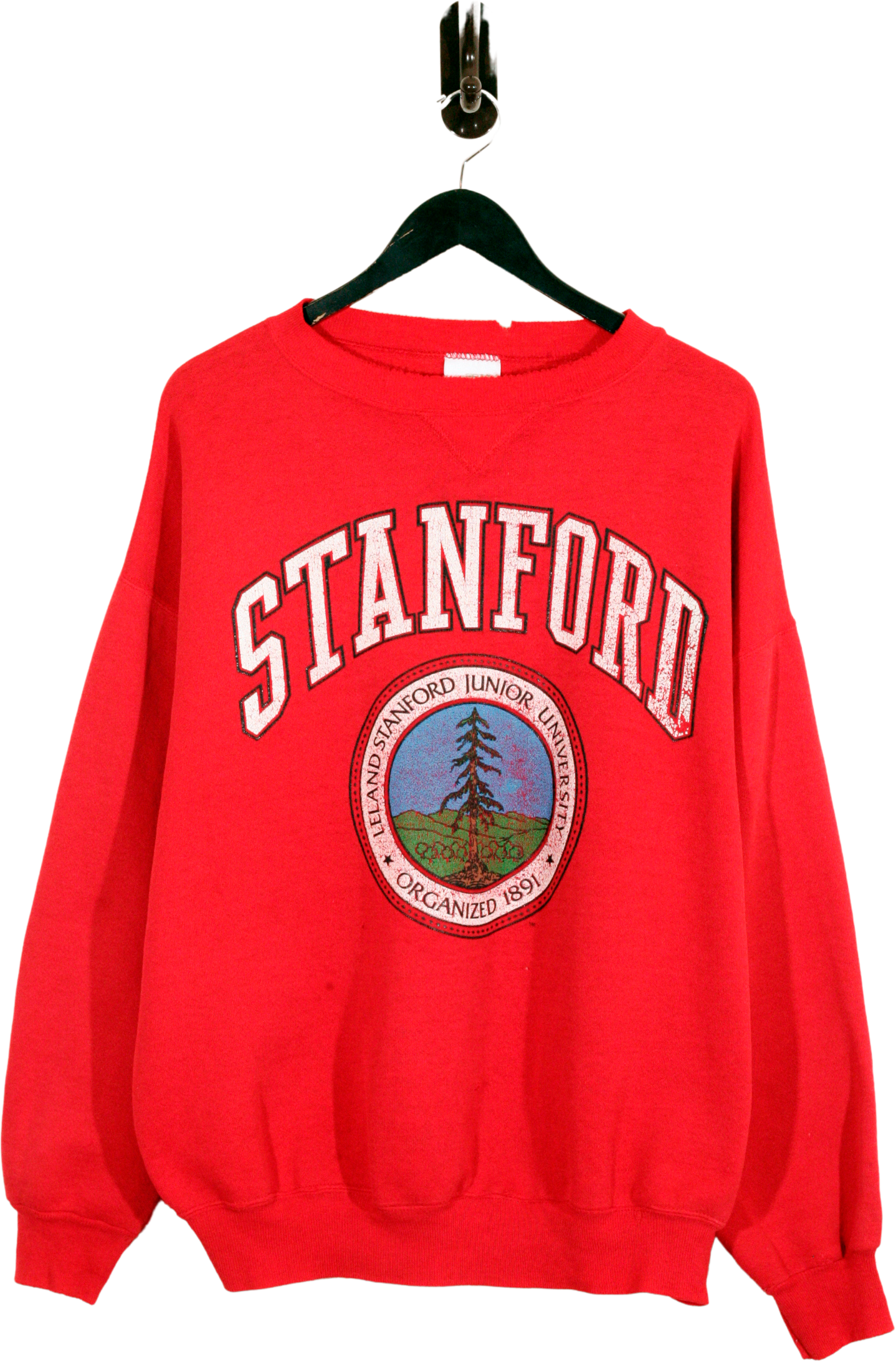 Vintage 80s 90s Stanford University Hoodie XL Reverse Weave Style Sweater