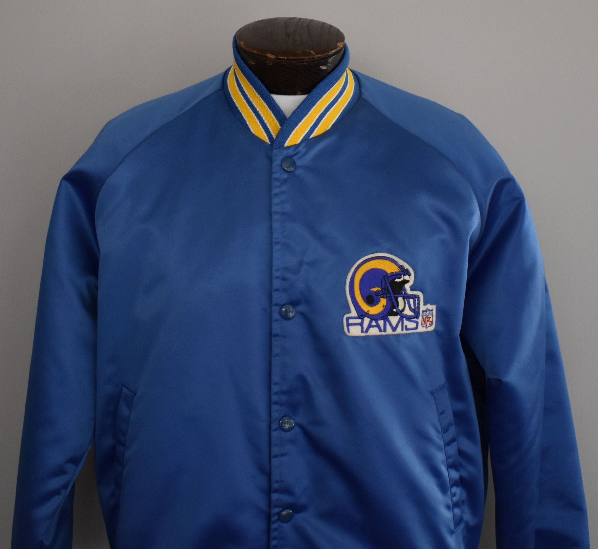 Vintage 80's LA Rams Satin Jacket by Chalk Line | Shop THRILLING