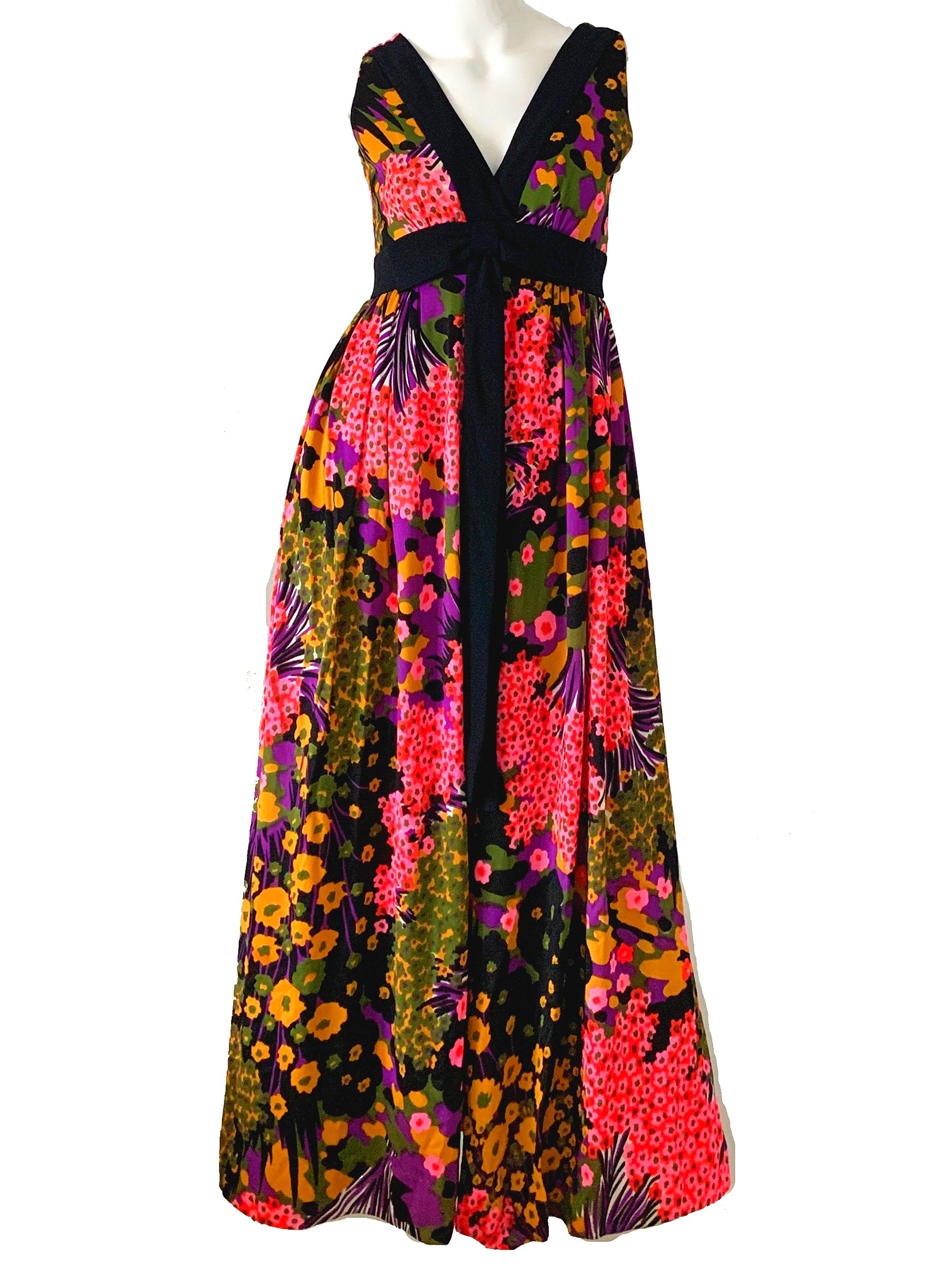 Vintage 60's Mod Psychedelic Flower Jumpsuit Dress | Shop THRILLING