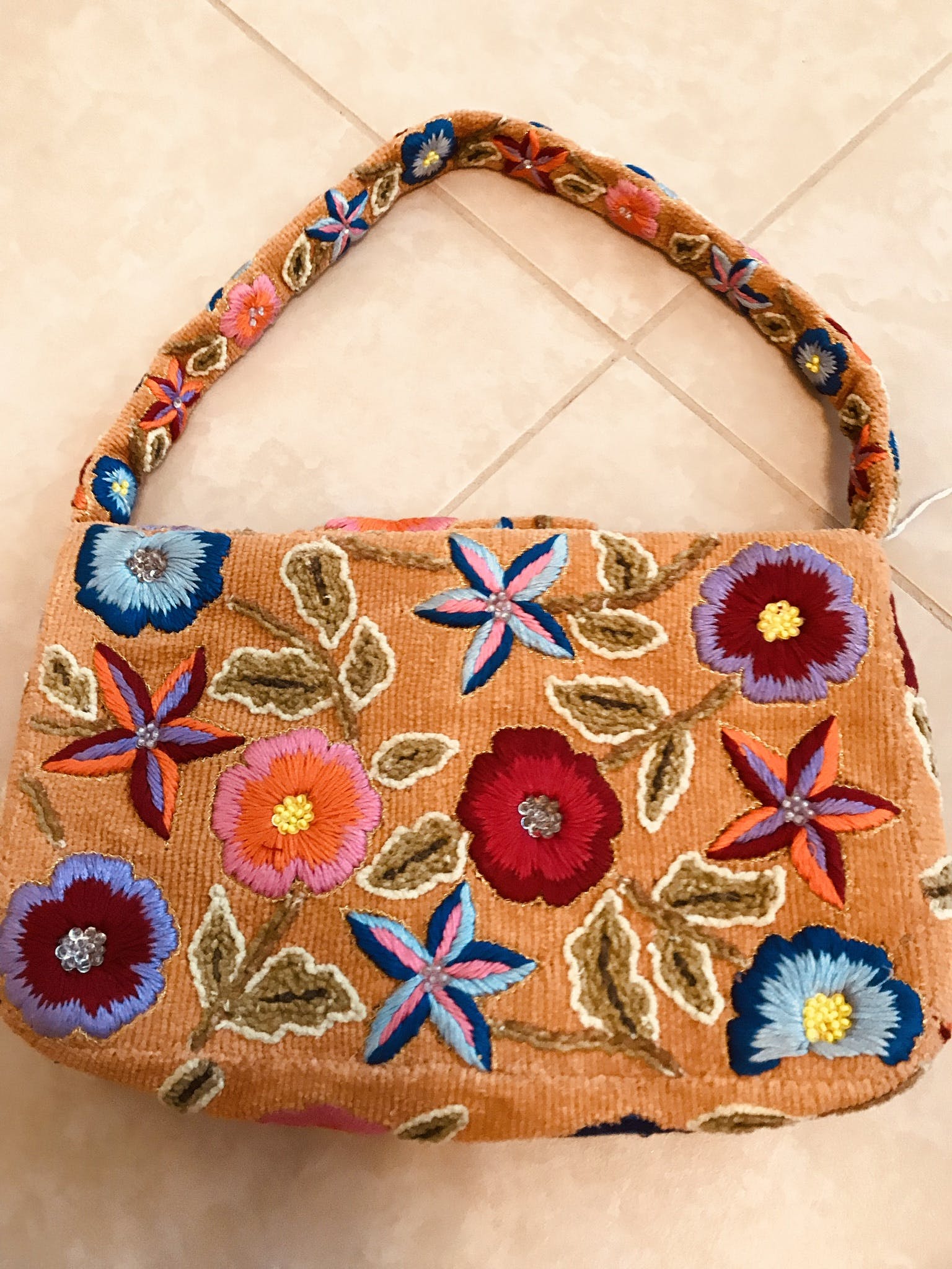 Vintage Pierre Urbach Embroidered Beaded Purse | Shop THRILLING