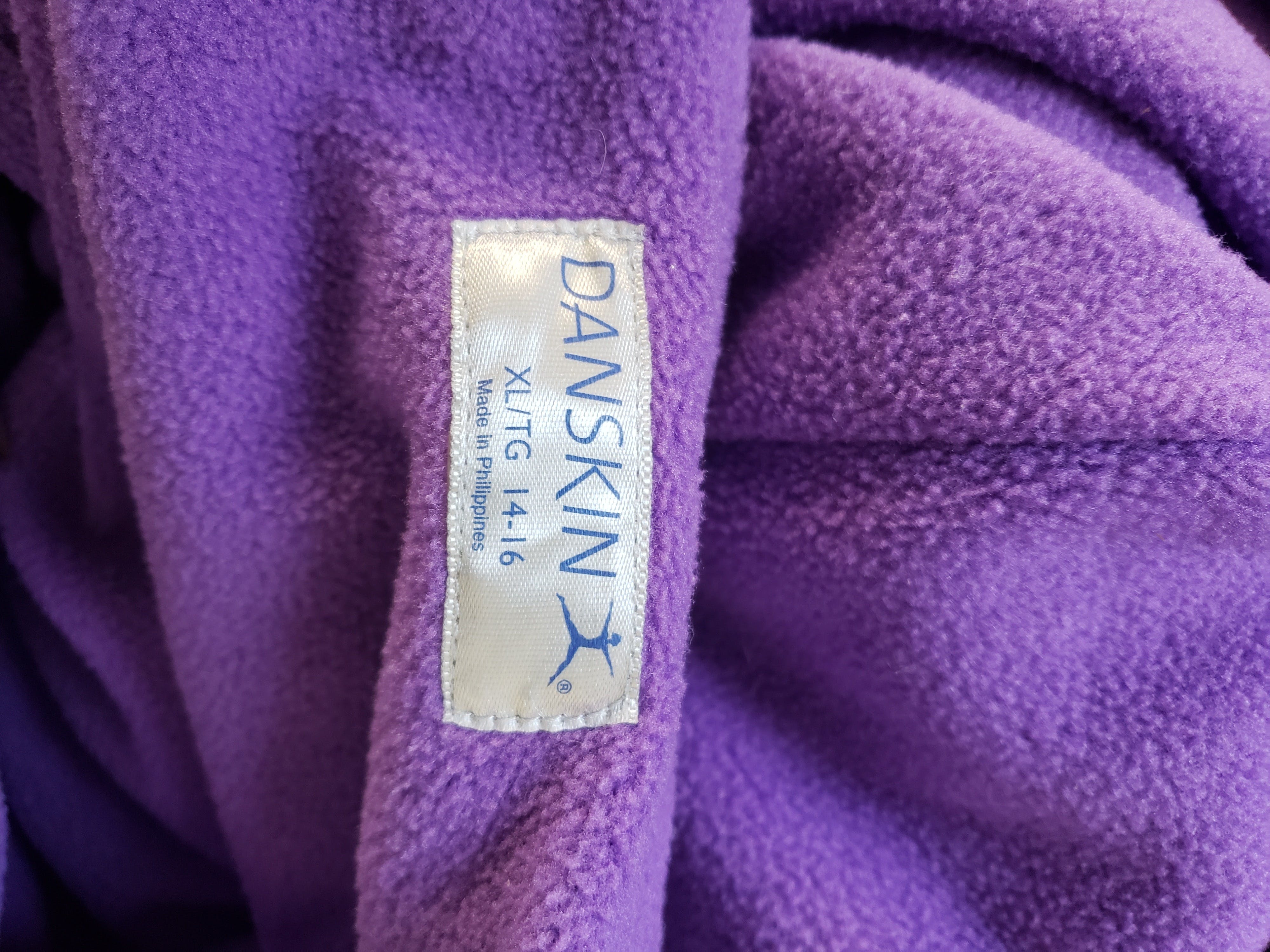 Vintage Purple Zip Up Jacket with Ribbed Sides by Danskin | Shop THRILLING