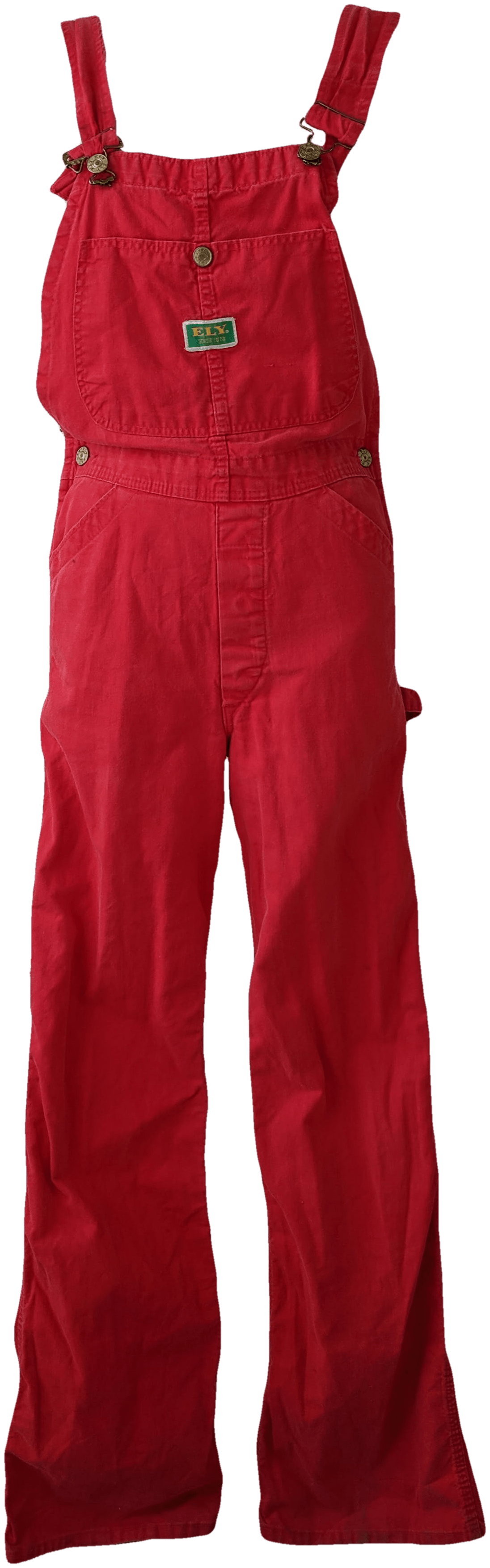 Vintage Red Denim Overalls by Ely | Shop THRILLING