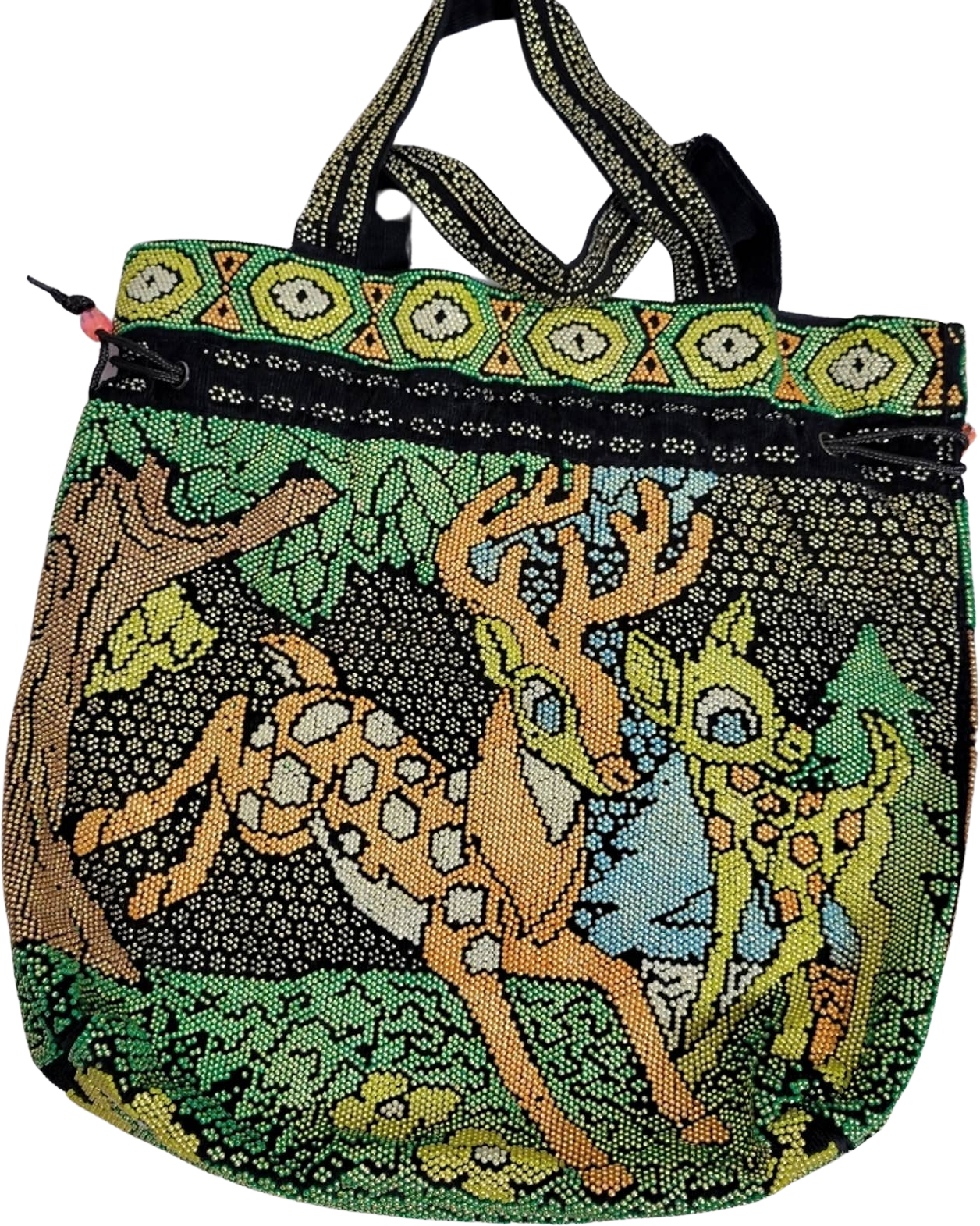 Vintage Bambi Beaded Drawstring Purse store