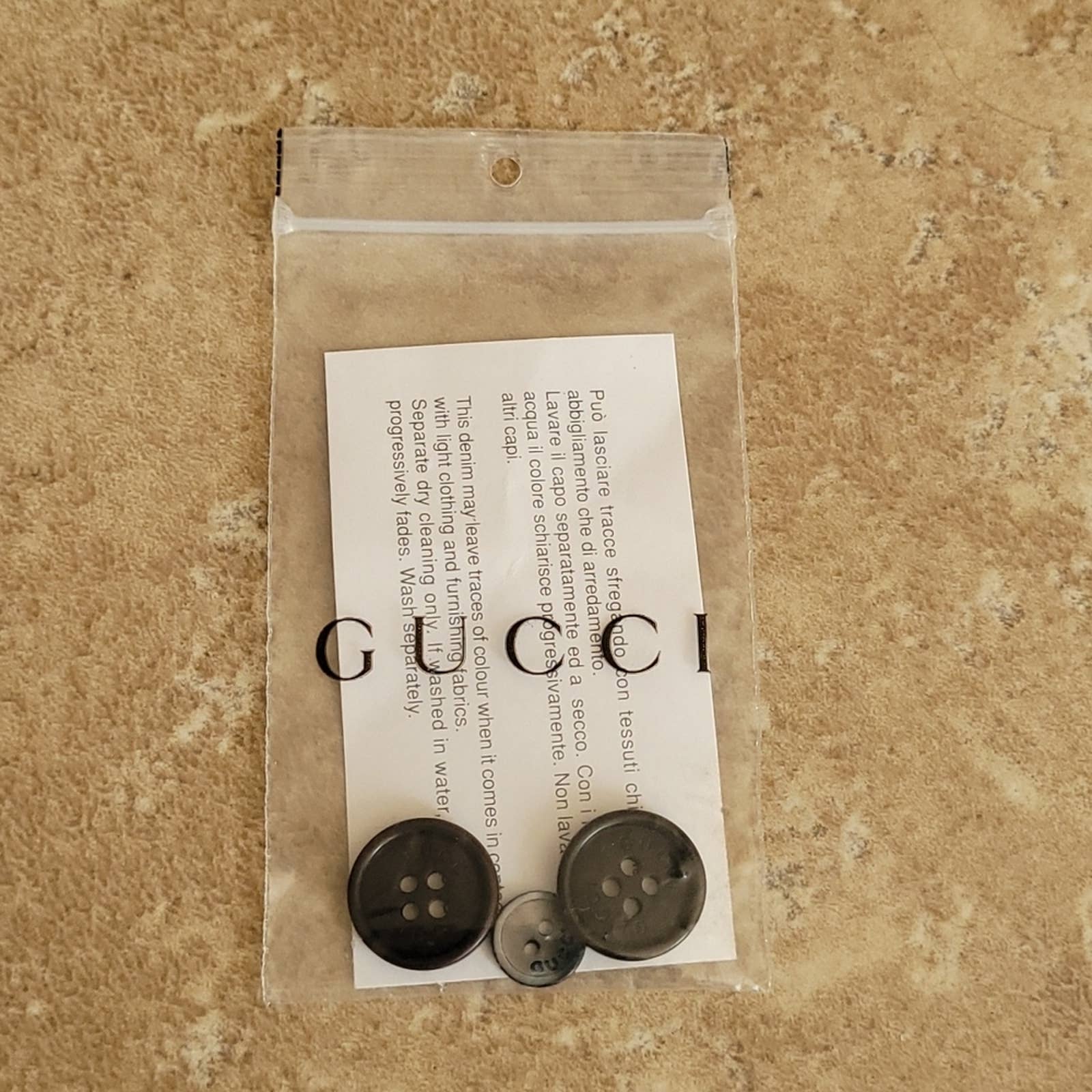Vintage Set Of 3 Multicolor Four Hole Buttons By Gucci | Shop THRILLING
