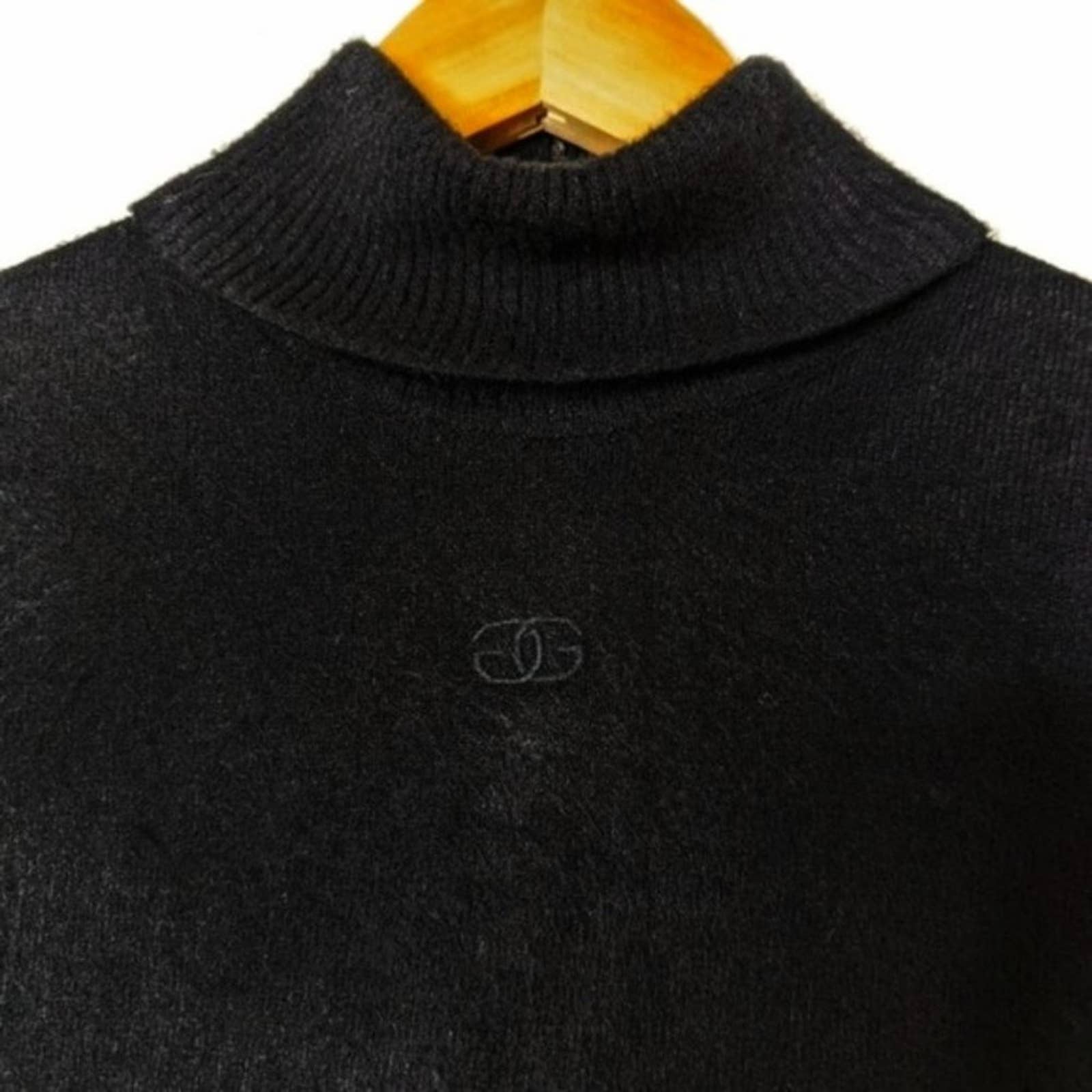 Vintage Sport Black Orlon Turtleneck Logo By Givenchy | Shop THRILLING