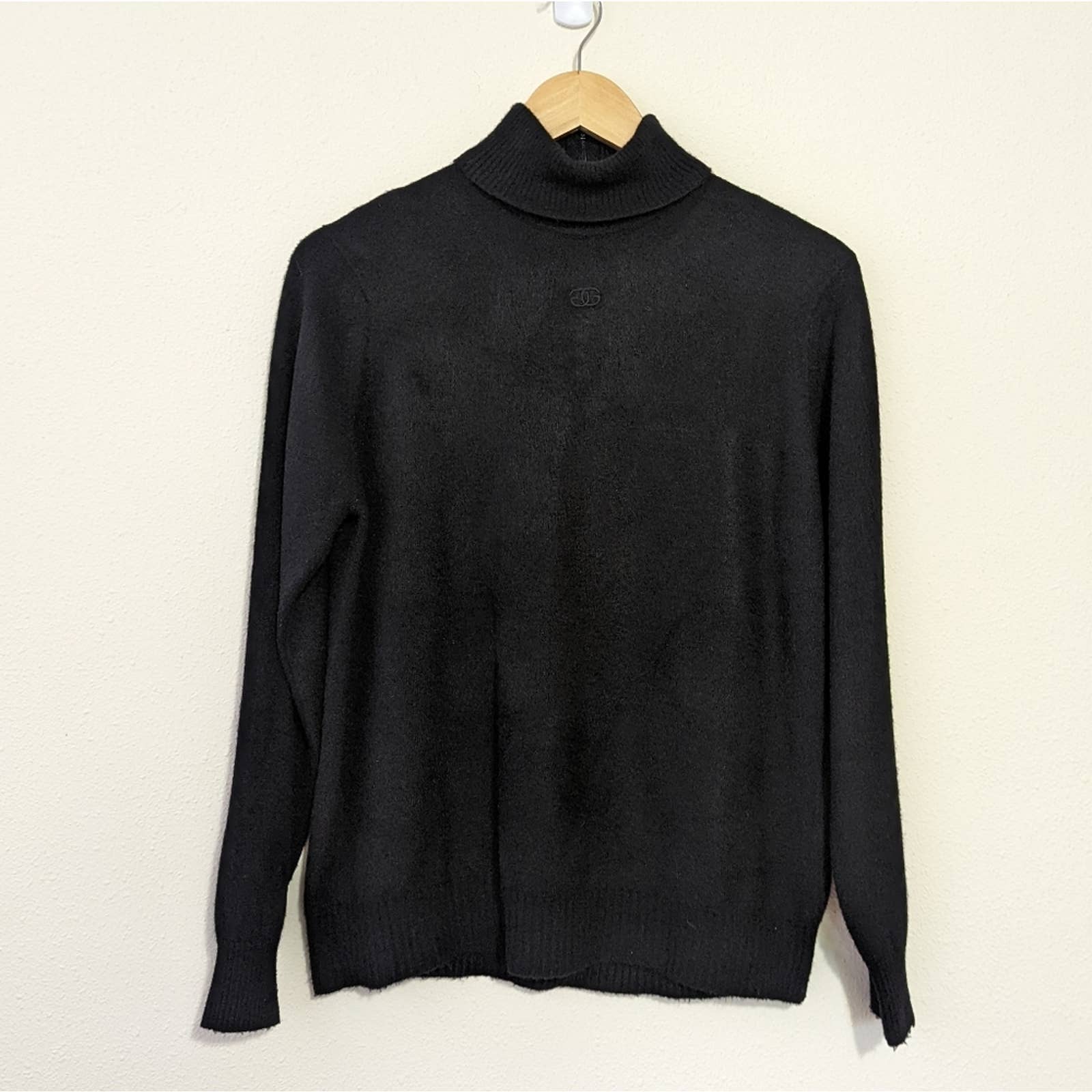 Vintage Sport Black Orlon Turtleneck Logo by Givenchy | Shop THRILLING