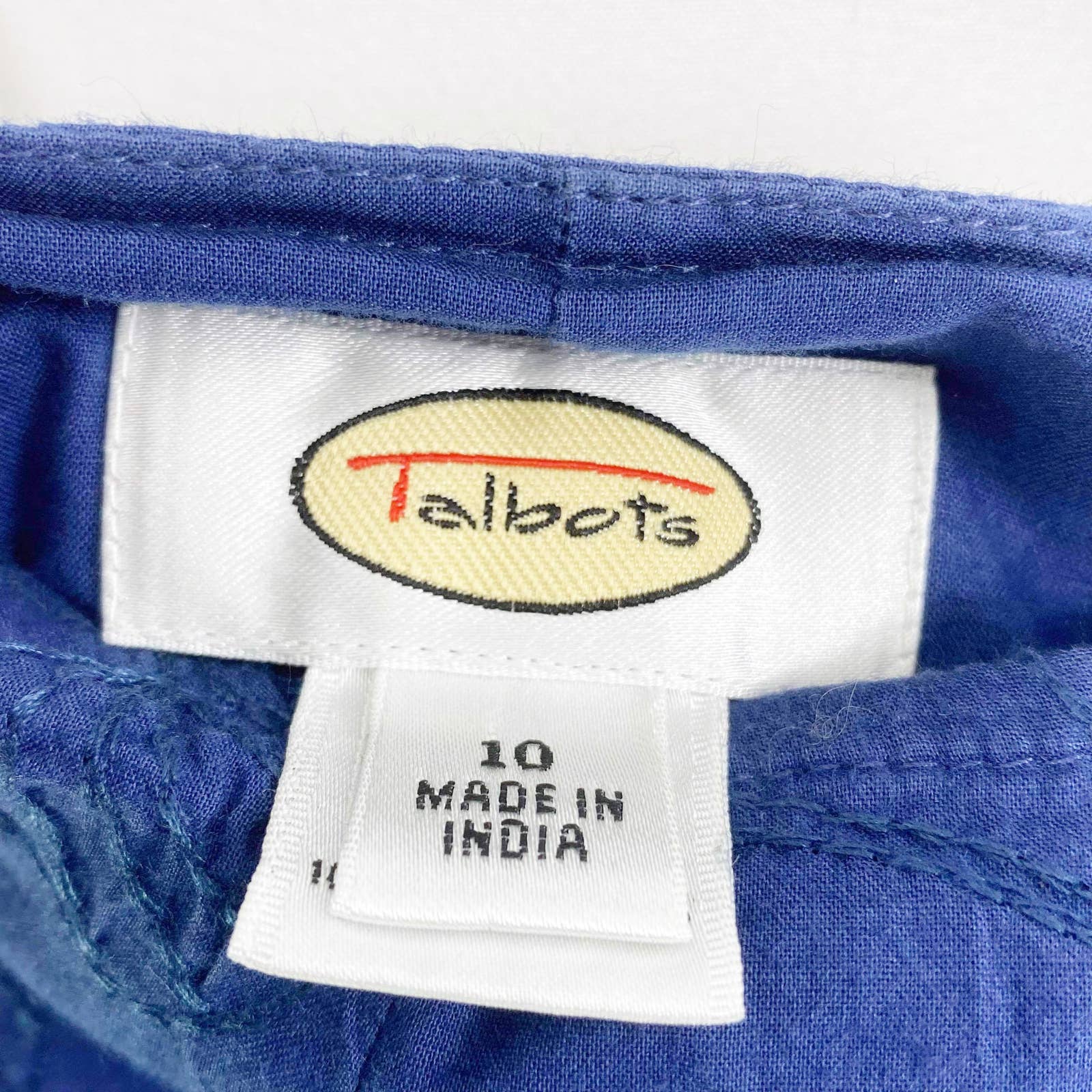 Blue Vintage Cotton Midi Tea Length A-Line Skirt by Talbots | Shop ...