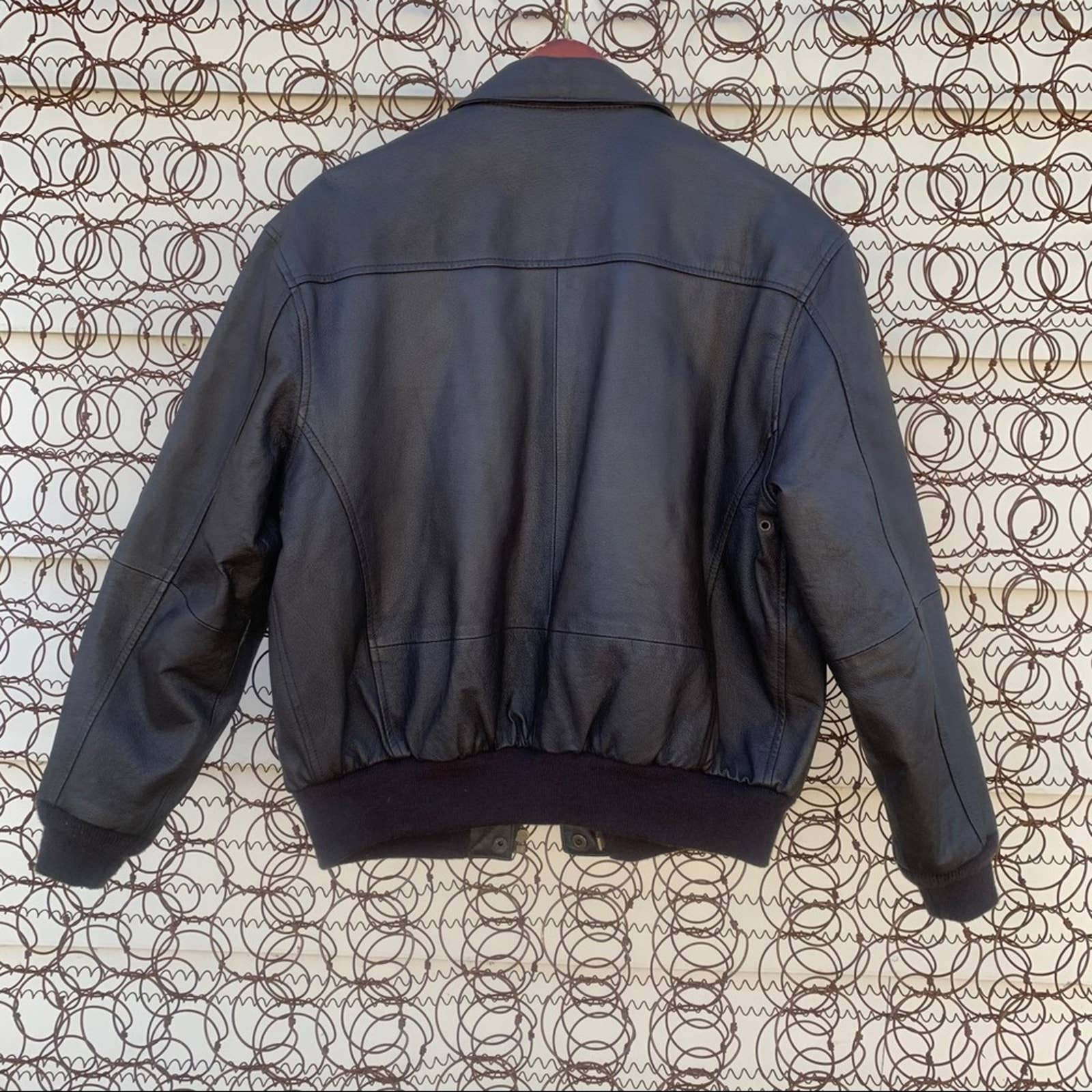 Vintage Airborne Air Force Leather Bomber Jacket by Airborne Leathers ...