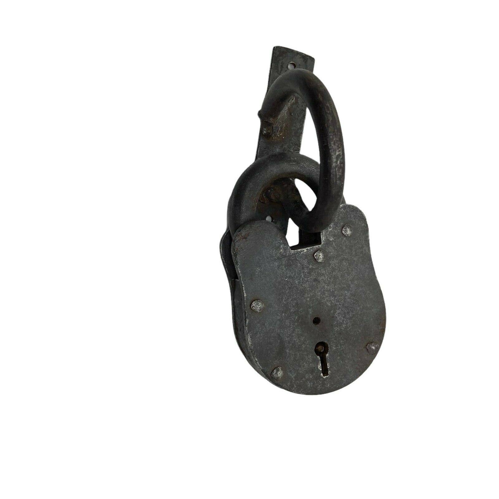 Vintage Look Overd Metal Pirate Jail Prop Rusty Dirty Lock Without Key ...
