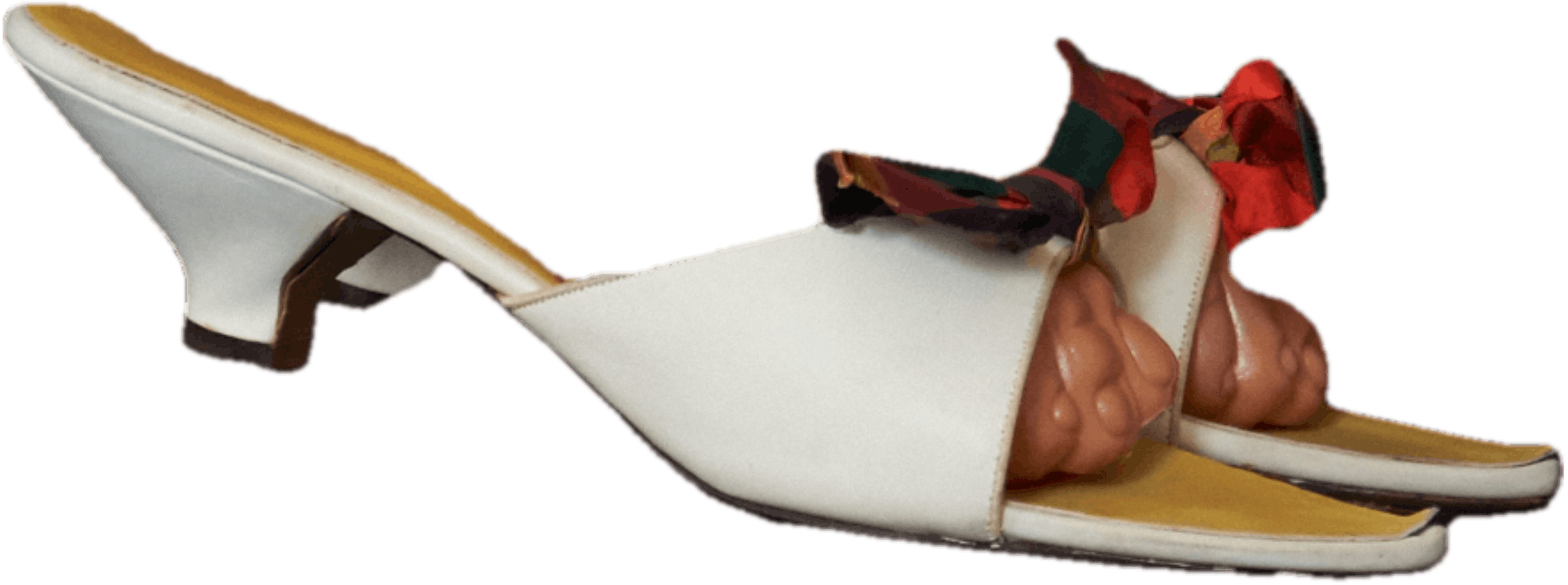 Vintage 50's Kitten Heel Open Toe Sandals by Jospeh Larose Shop THRILLING