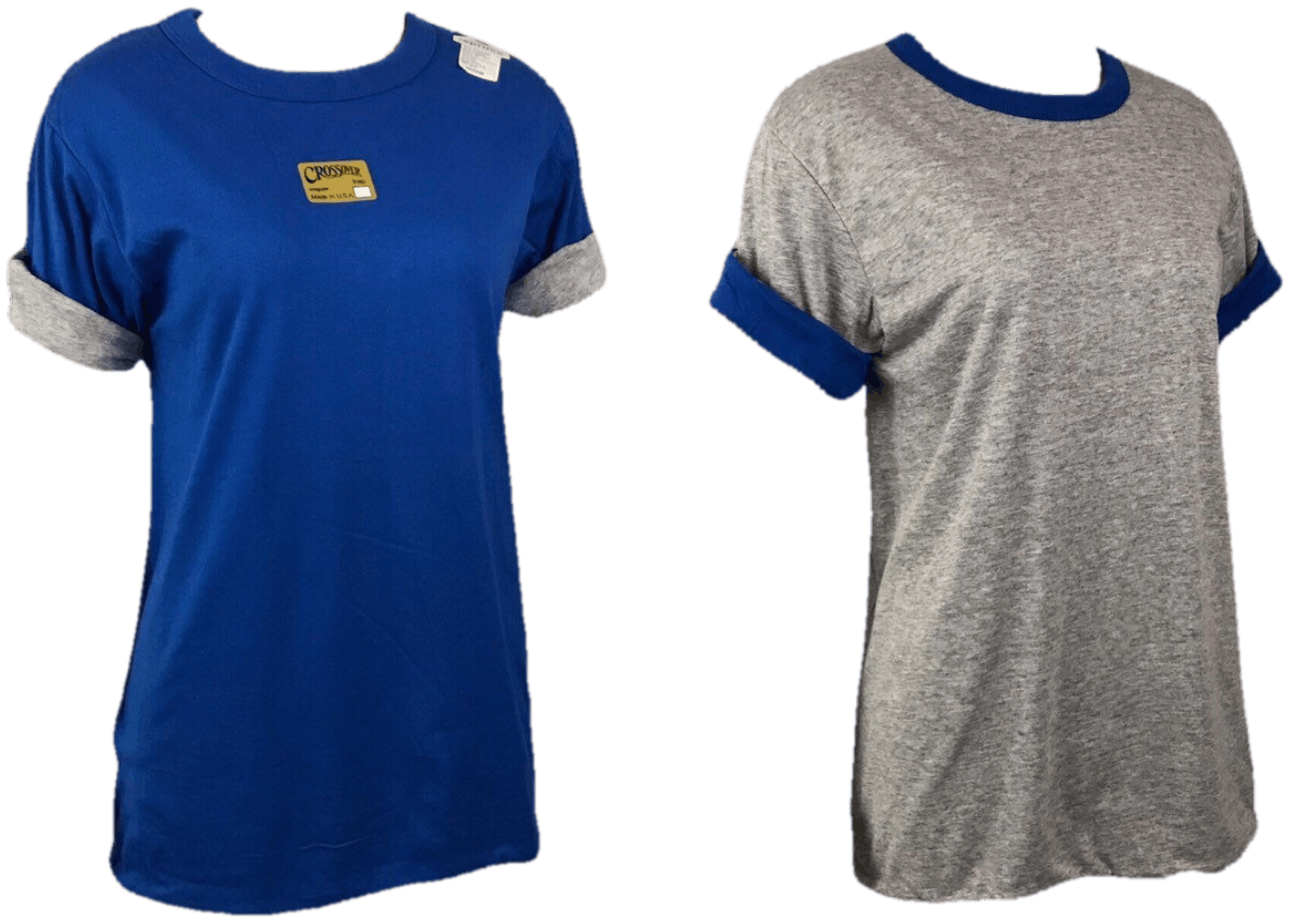 Vintage 80’s Reversible Blue and Gray T-Shirt by Mayo Spruce | Shop ...