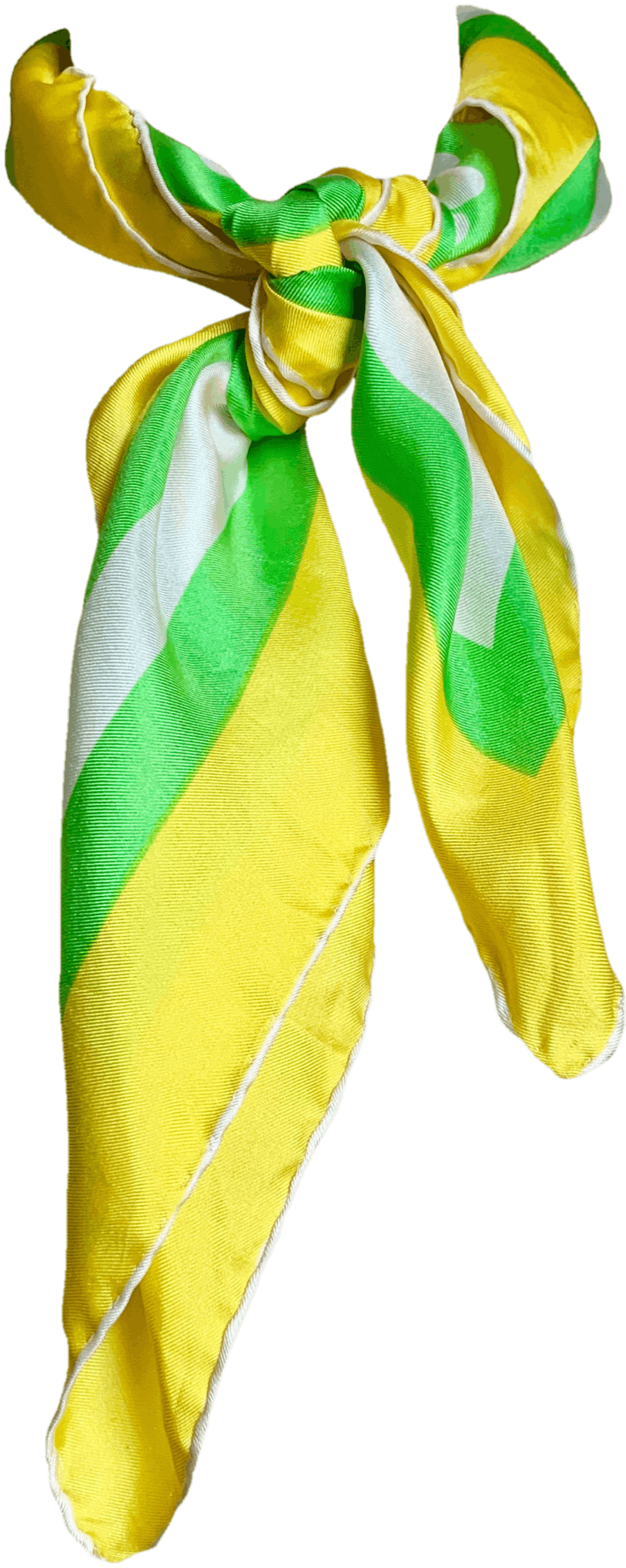 Vintage 60’s Yellow and Green Silk Scarf by Vera | Shop THRILLING