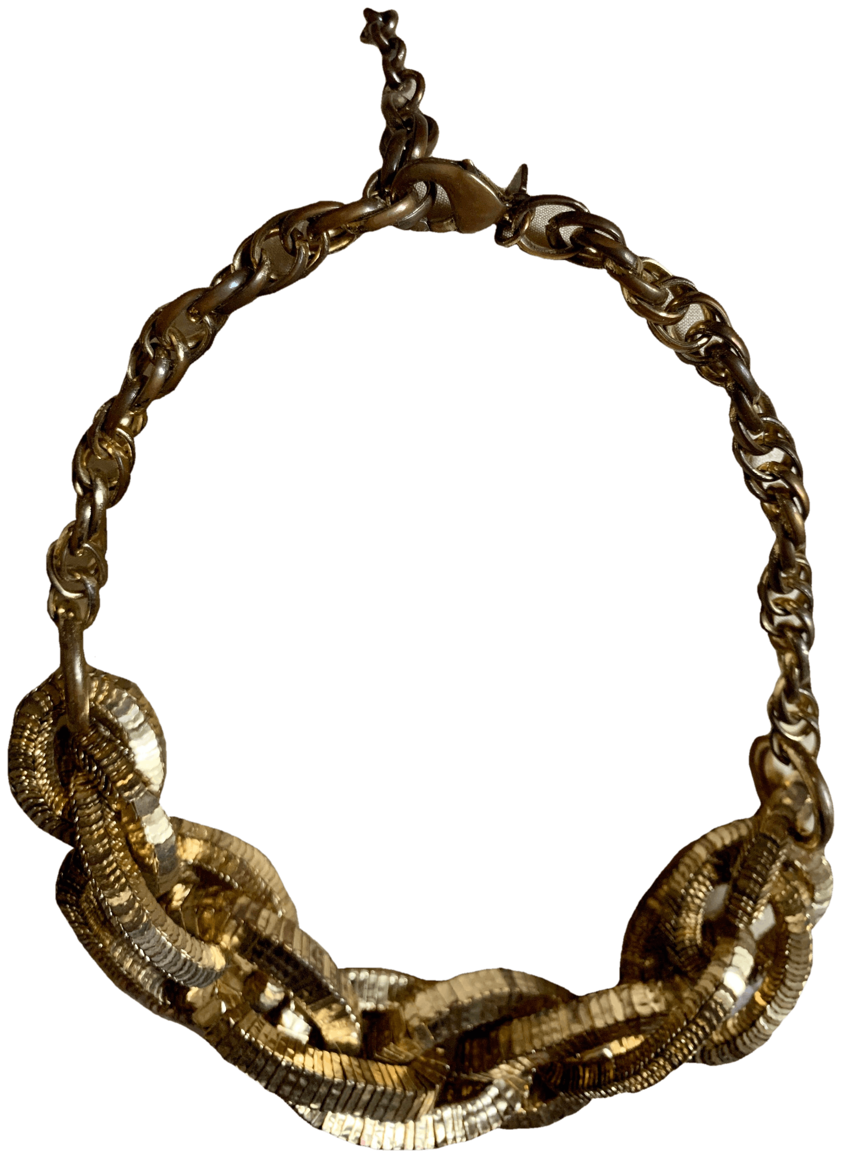 Vintage Giant Chunky Chain Gold Necklace | Shop THRILLING