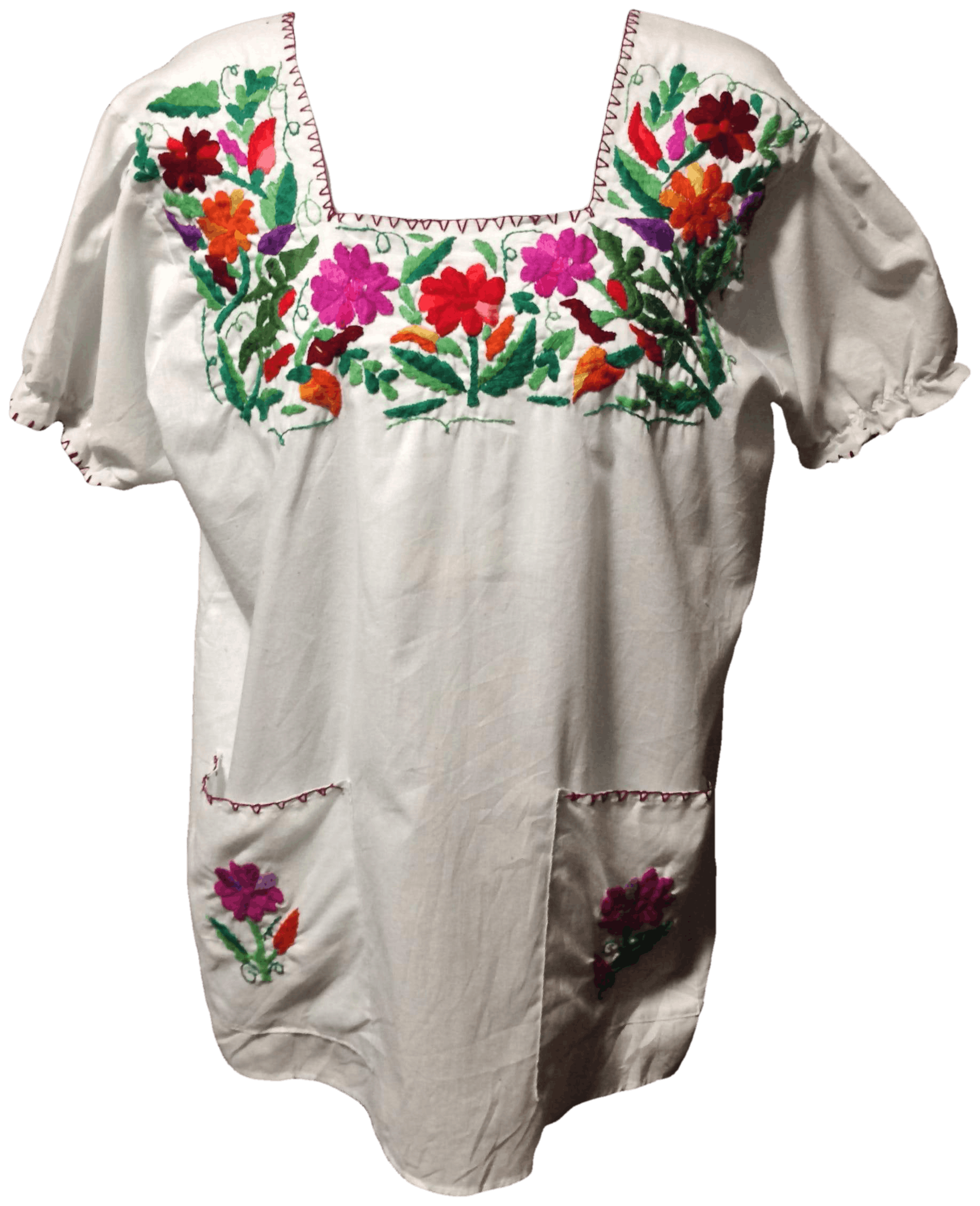 Vintage Embroidered Peasant Blouse Shop THRILLING