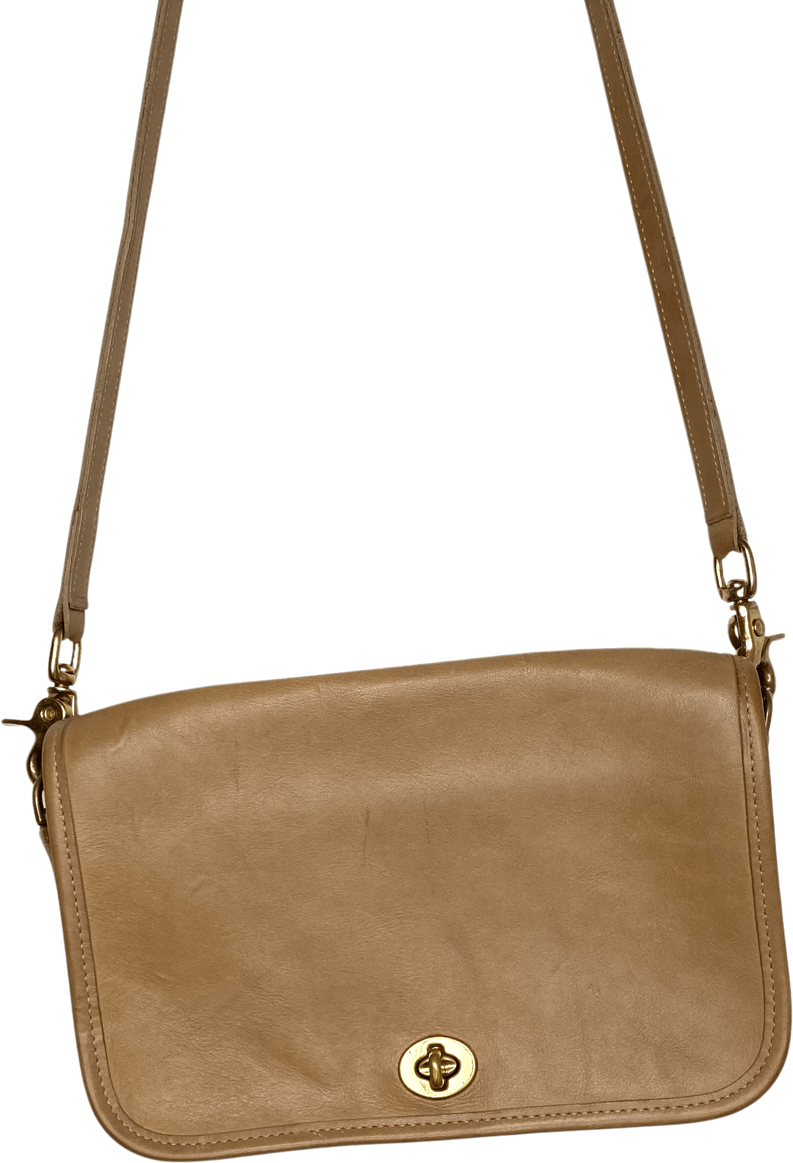 Vintage Coach Originals Tan Leather Crossbody Bag by Coach Shop THRILLING