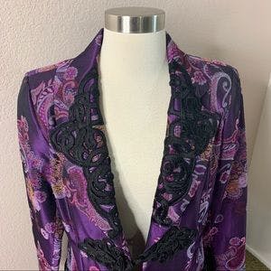 Vintage 80's Purple Paisley Tapestry Coat by Isabel | Shop THRILLING