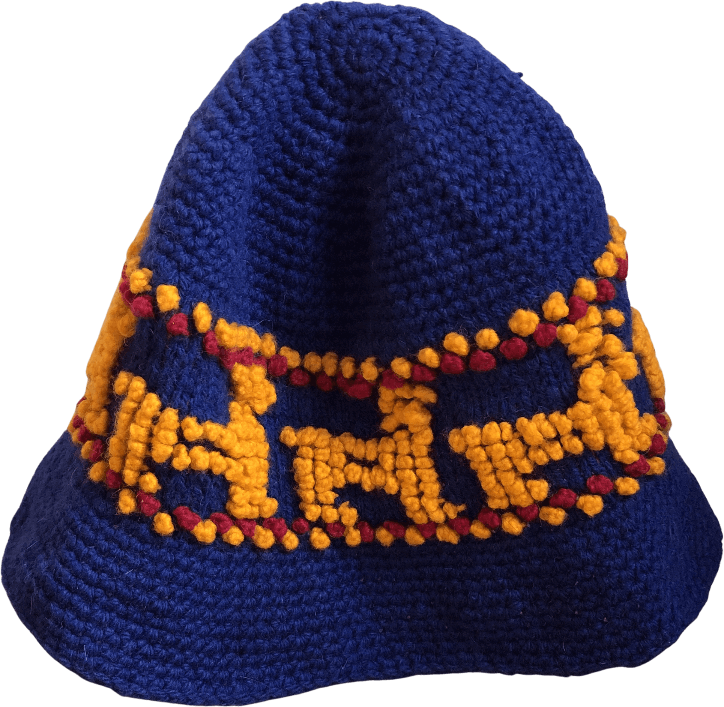 Vintage Woven Knit Lama Bucket Hat by Bugatti Shop THRILLING