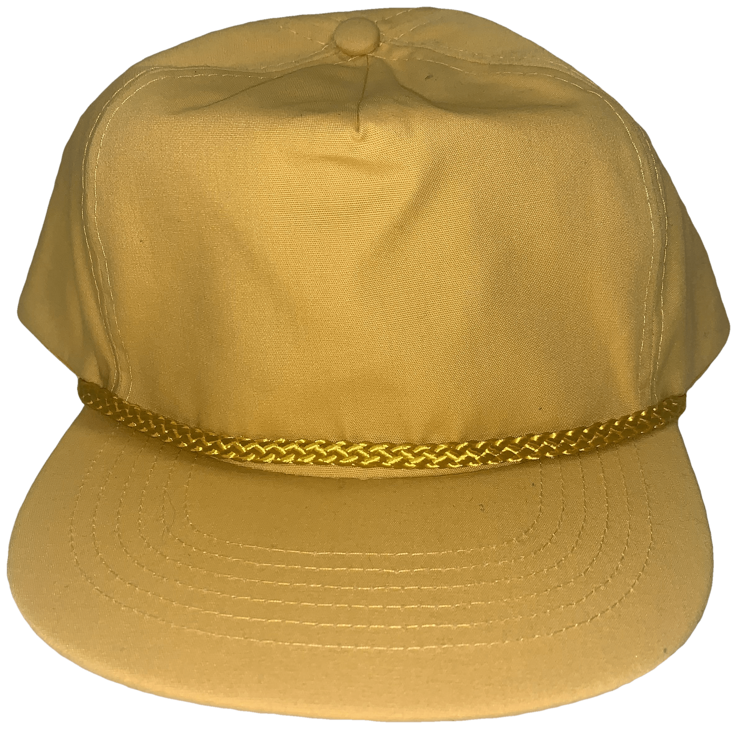 Vintage Yellow Baseball Cap with Rope Detailing by Kc | Shop THRILLING