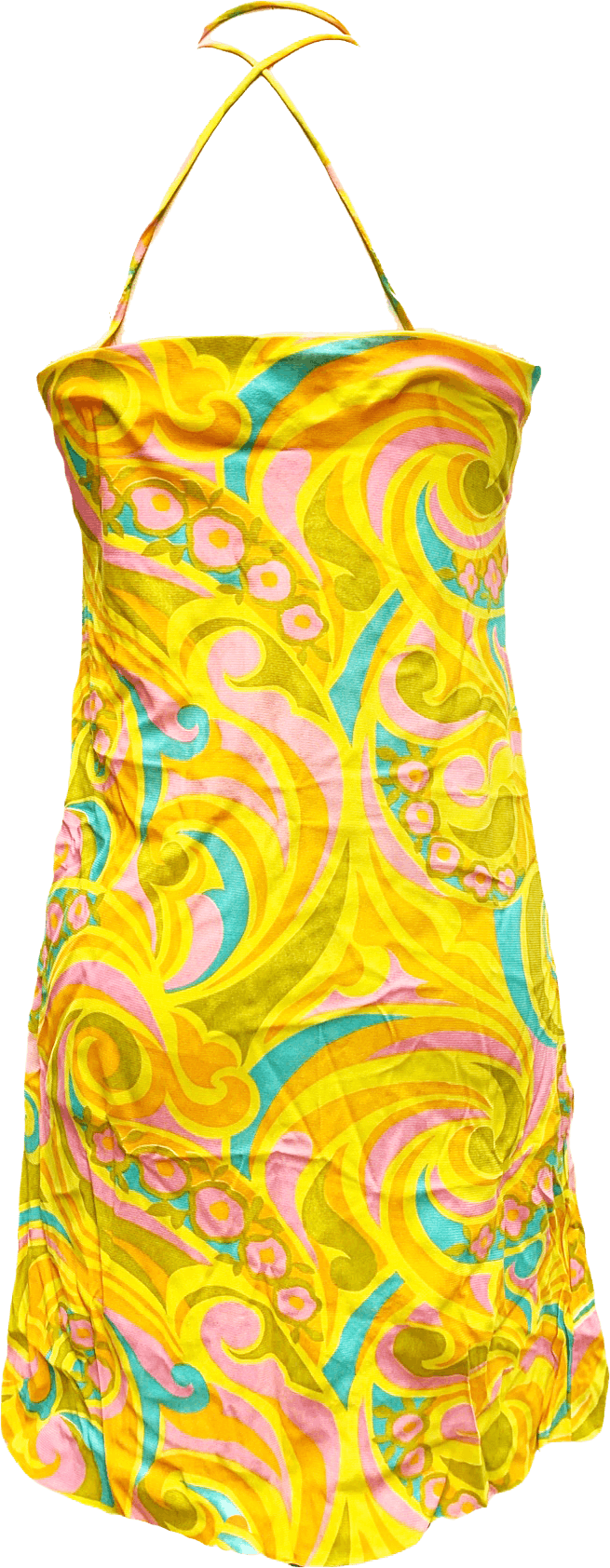 Vintage 70s Psychedelic Strapless Mini Dress | Shop THRILLING